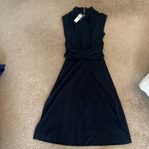 Navy blue, anthropologie dress, size small petite.
